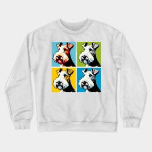 Wire Fox Terrier Pop Art - Dog Lovers Crewneck Sweatshirt